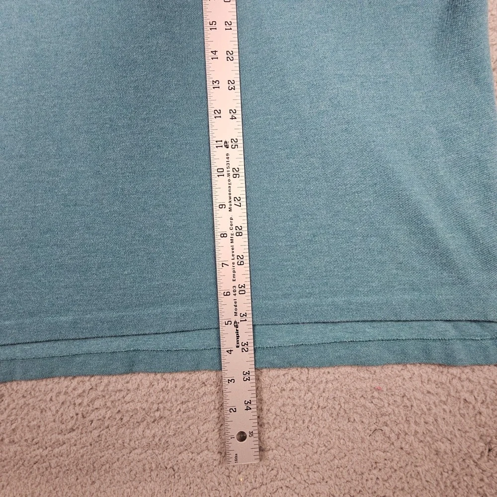 Polo Ralph Lauren Polo Shirt XXL‎ Teal Blue Heathered Preppy Pique Pony Logo Y2K